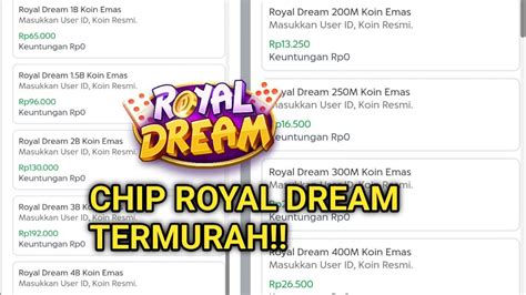Galeri foto chip royal dream harian sambil farming diamond online Topup otomatis langsung referensi top up hari ini di di halaman keamanan