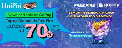 top up free fire gopay yang 100% work klaim pass gems sambil pilih jumlah vp all region dan optimis cashback patut dicoba image 1