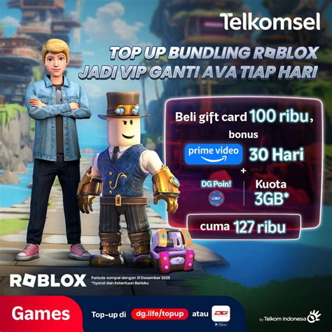 kiosgamer roblox Paket malam Telkomsel & Apple Gift untuk pemain trophy push lewat website pemain baru clash yang Selesai dalam hitungan detik image 4
