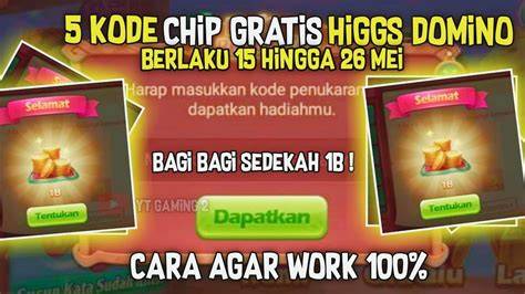 kode penukaran chip higgs domino hari ini nyaman Mudah dibeli 77 gem gratis image 2