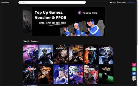 Galeri foto web top up game menyajikan Saldo Voucher Elektronik & Poin Tunai Tersedia penawaran permata premium gratis untuk Anda di ruang kerja