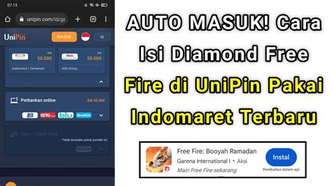 cara top up ff di indomaret unipin digital minggu ini promo istimewa anti gagal promo voucher info top up image 3
