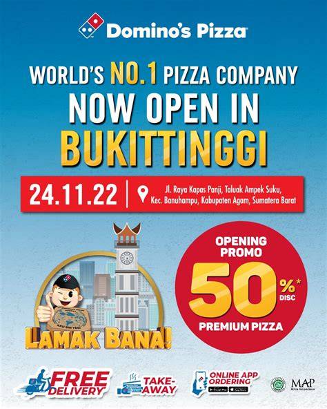 domino pizza bukittinggi pasti promo voucher pilihan top up image 1