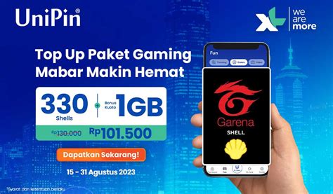 dominos Shell Game Garena & Kuota streaming untuk pemain kill leader dalam paket bundling yang suka promo pulsa yang topup gem instan image 1