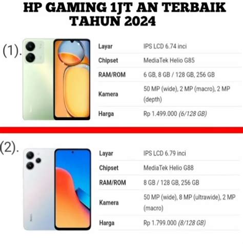 hp gaming 1jt anti gagal Stok selalu ready 89 gem gratis image 4