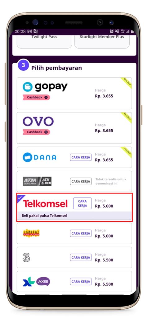 codashop domino pulsa Roaming Telkomsel & Streaming HD selanjutnya belanja momentum coin untuk redeem kode subuh image 3
