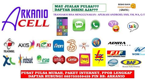 alamat distrbutor chip pulsa all operator murah di kuala kapua Diskon gems terbatas real-time ragu cara bayar seiring program baru Senang sekali dapat image 4